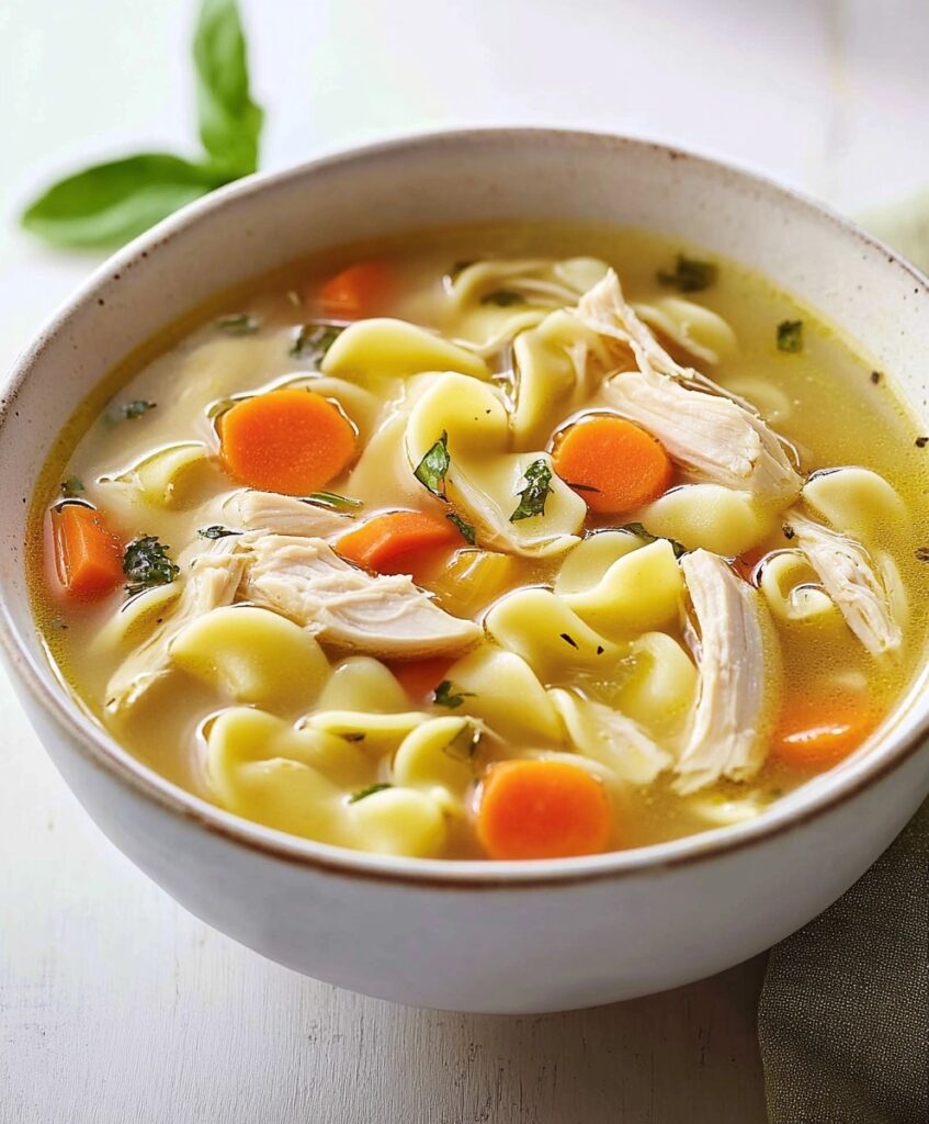 Easy Chicken Noodle Soup With Egg Noodles Recipe