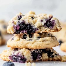 Blueberry Crumble Cake Cookies Recipe