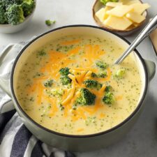 High Protein Broccoli Cheddar Soup Recipe