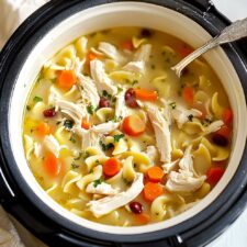 Easy Chicken Noodle Soup Stove Top Or Crock Pot Recipe