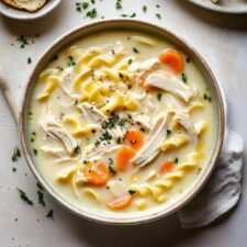 Creamy Chicken Noodle Soup Recipe