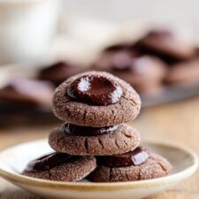 Chocolate Thumbprint Cookies Recipe