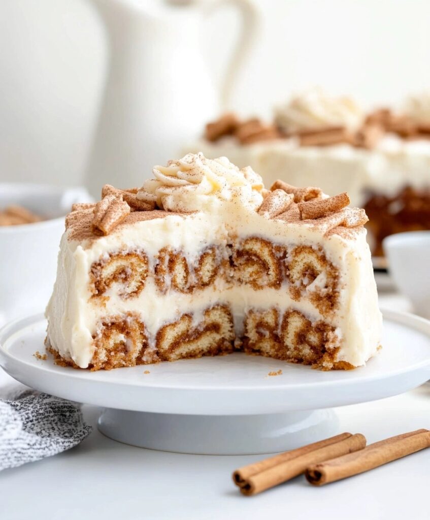 Cinnamon Roll Poke Cake Recipe