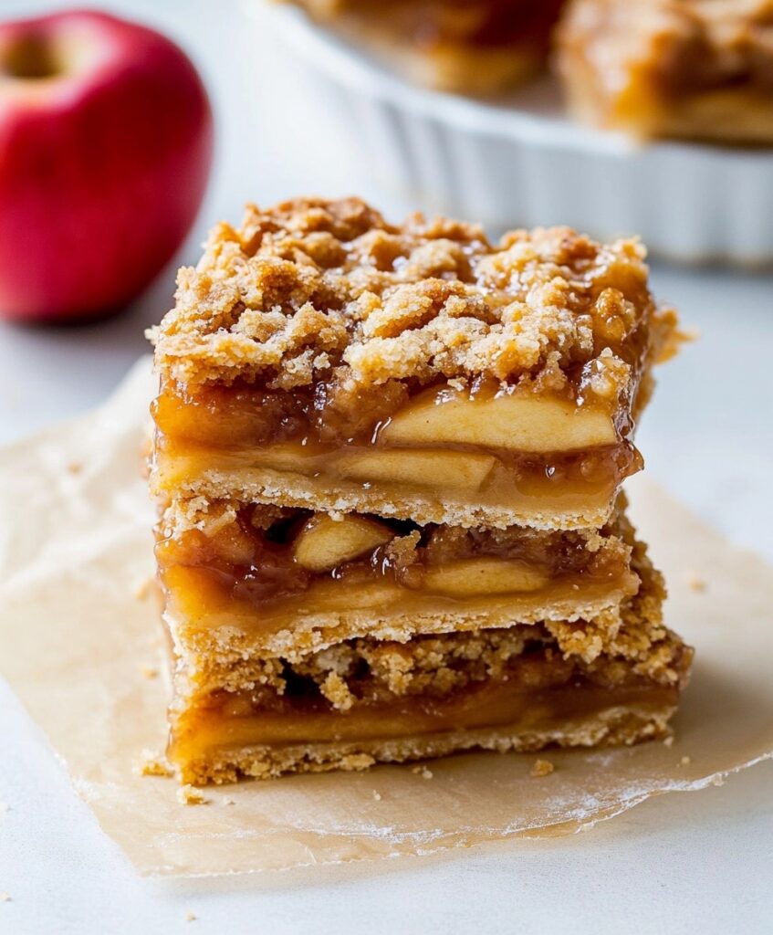 Salted Caramel Apple Pie Bars Recipe