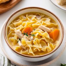 Easy Chicken Noodle Soup With Egg Noodles Recipe