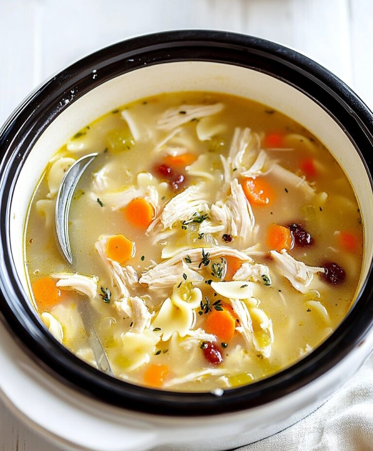 Easy Chicken Noodle Soup Stove Top Or Crock Pot Recipe