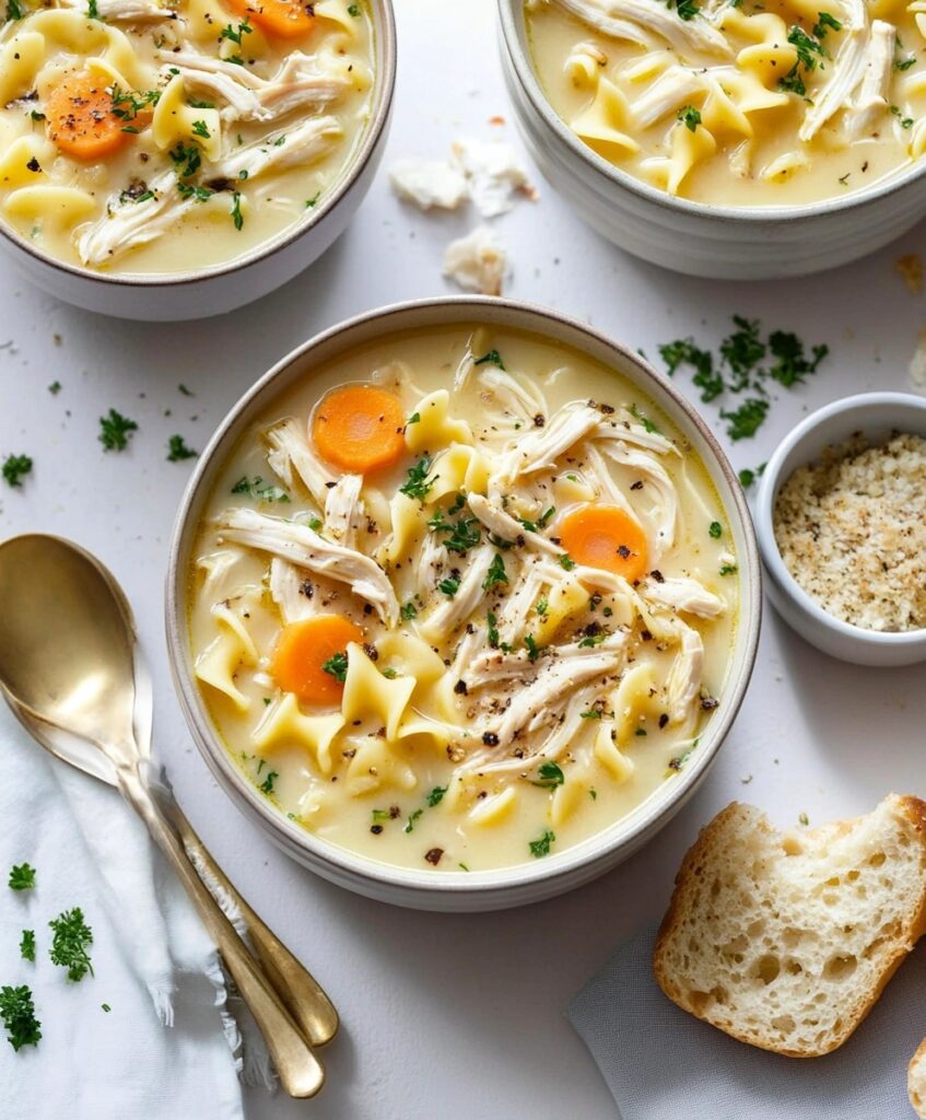 Creamy Chicken Noodle Soup Recipe