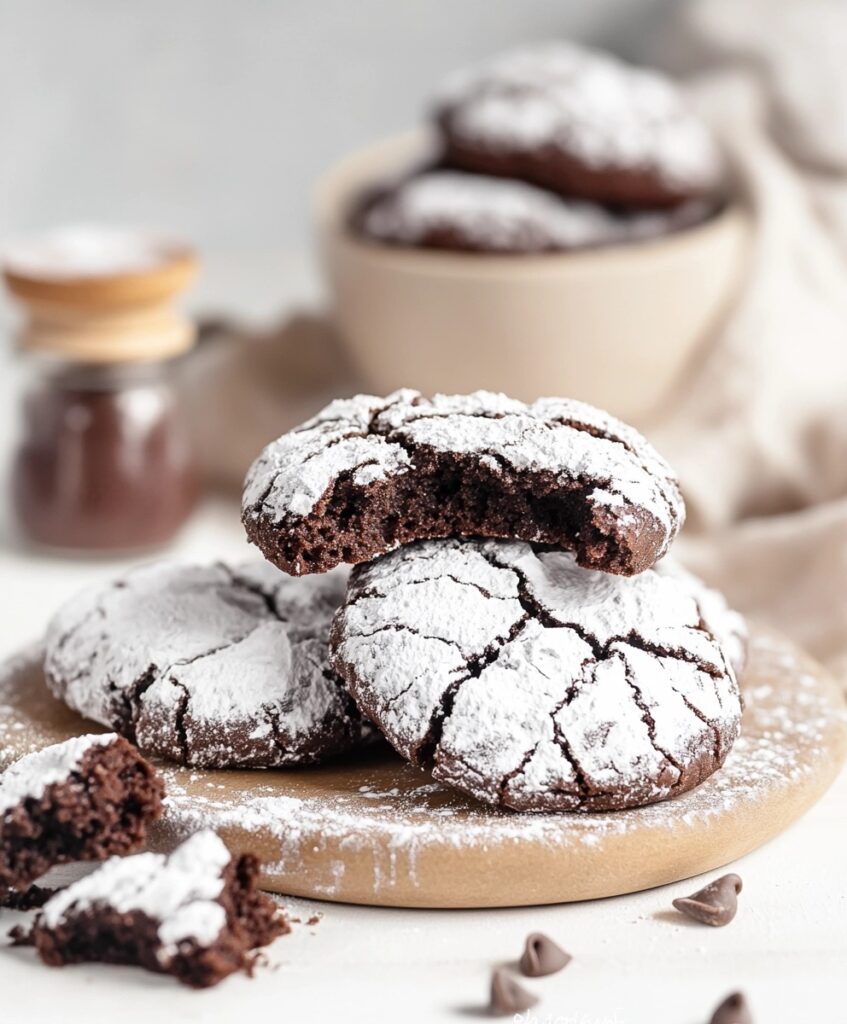 Chocolate Crinkle Cookies Recipe