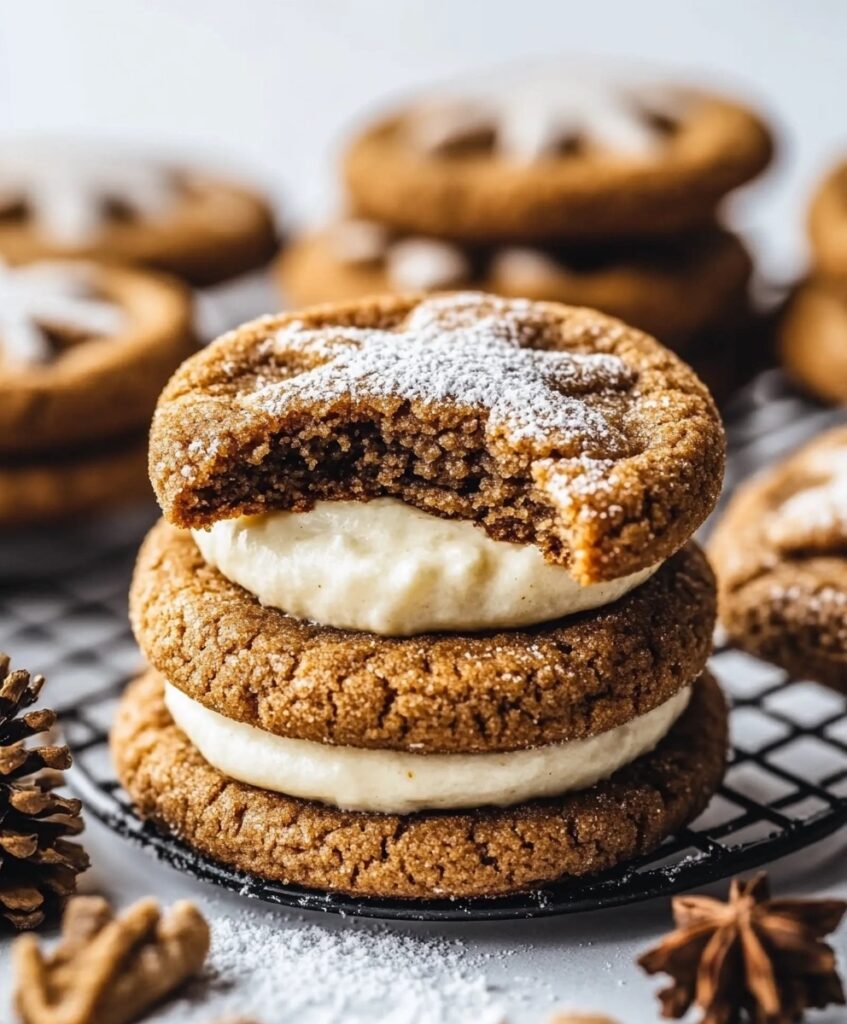 Gingerbread Cheesecake Cookies Recipe