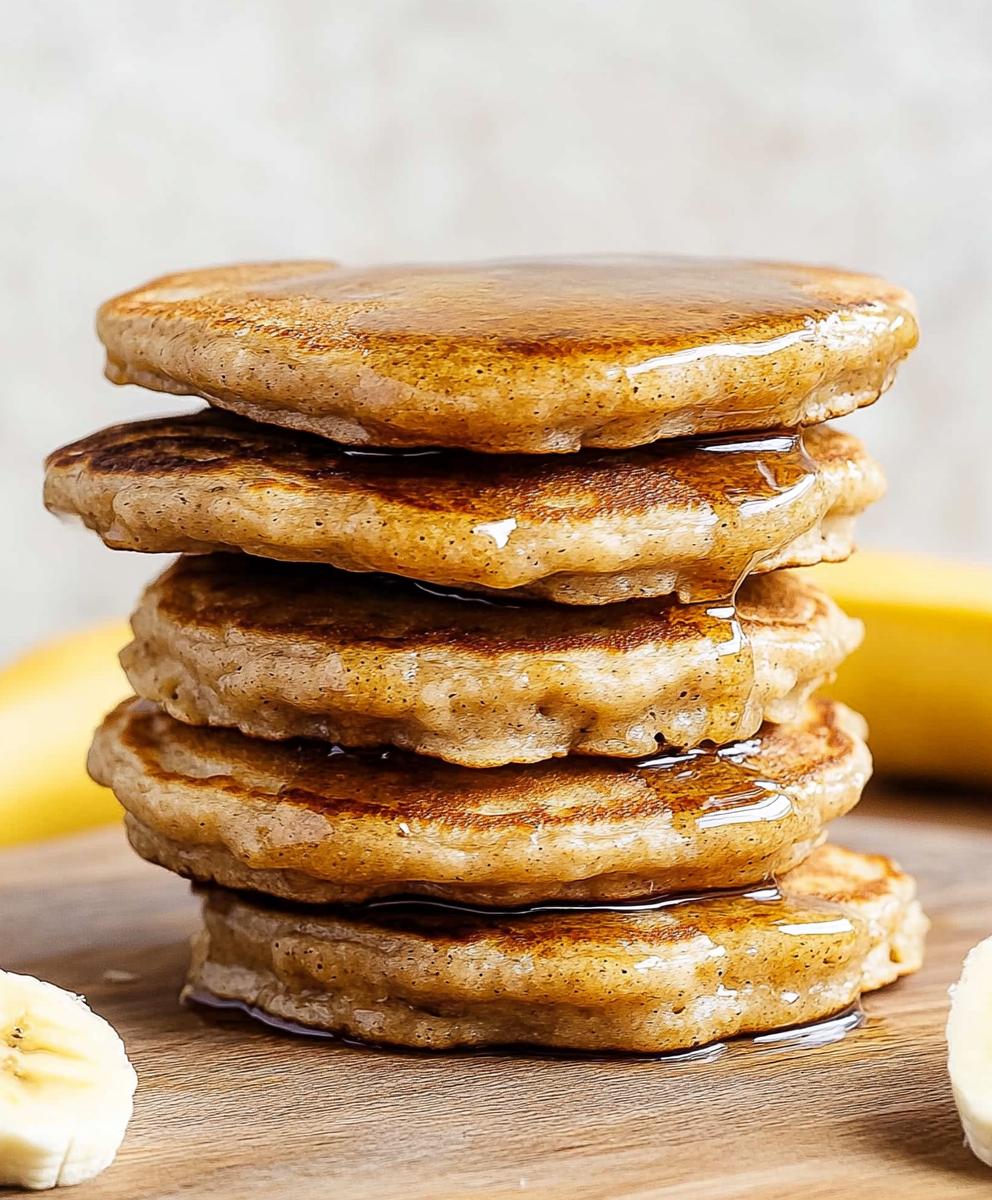 3 Ingredient Banana Oatmeal Pancakes Recipe