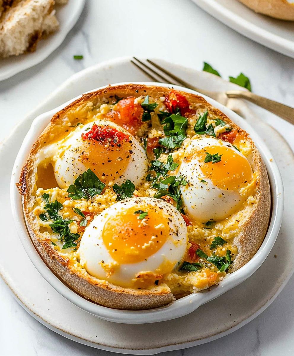 Baked Feta Eggs Recipe