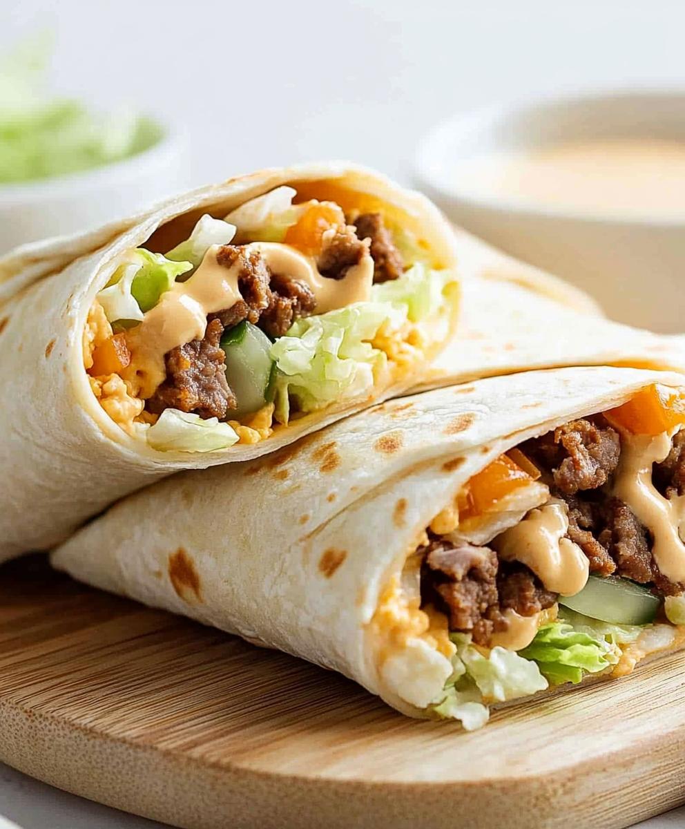 Big Mac Wraps Recipe