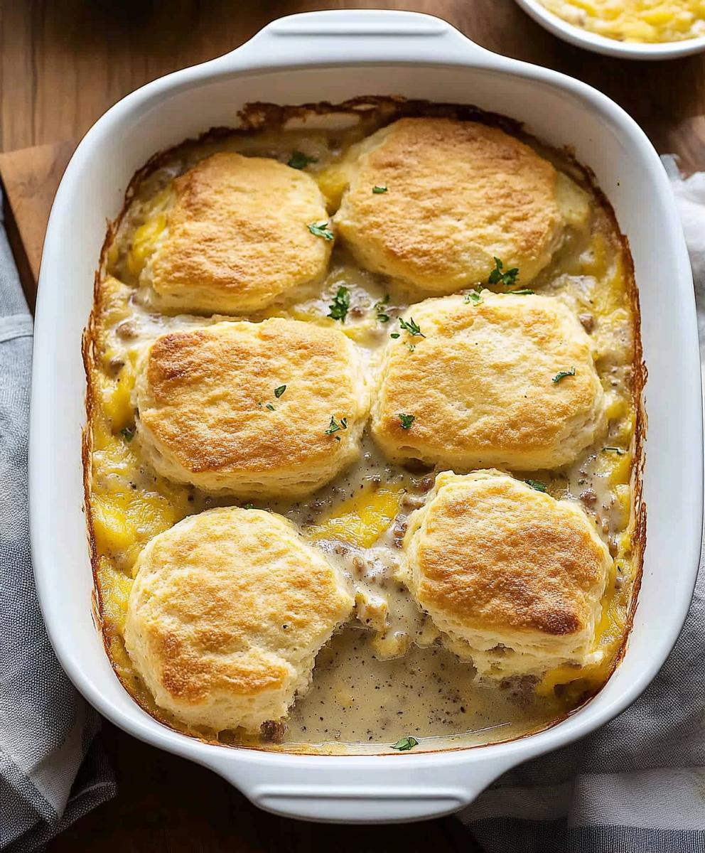 Biscuits And Gravy Breakfast Casserole Recipe
