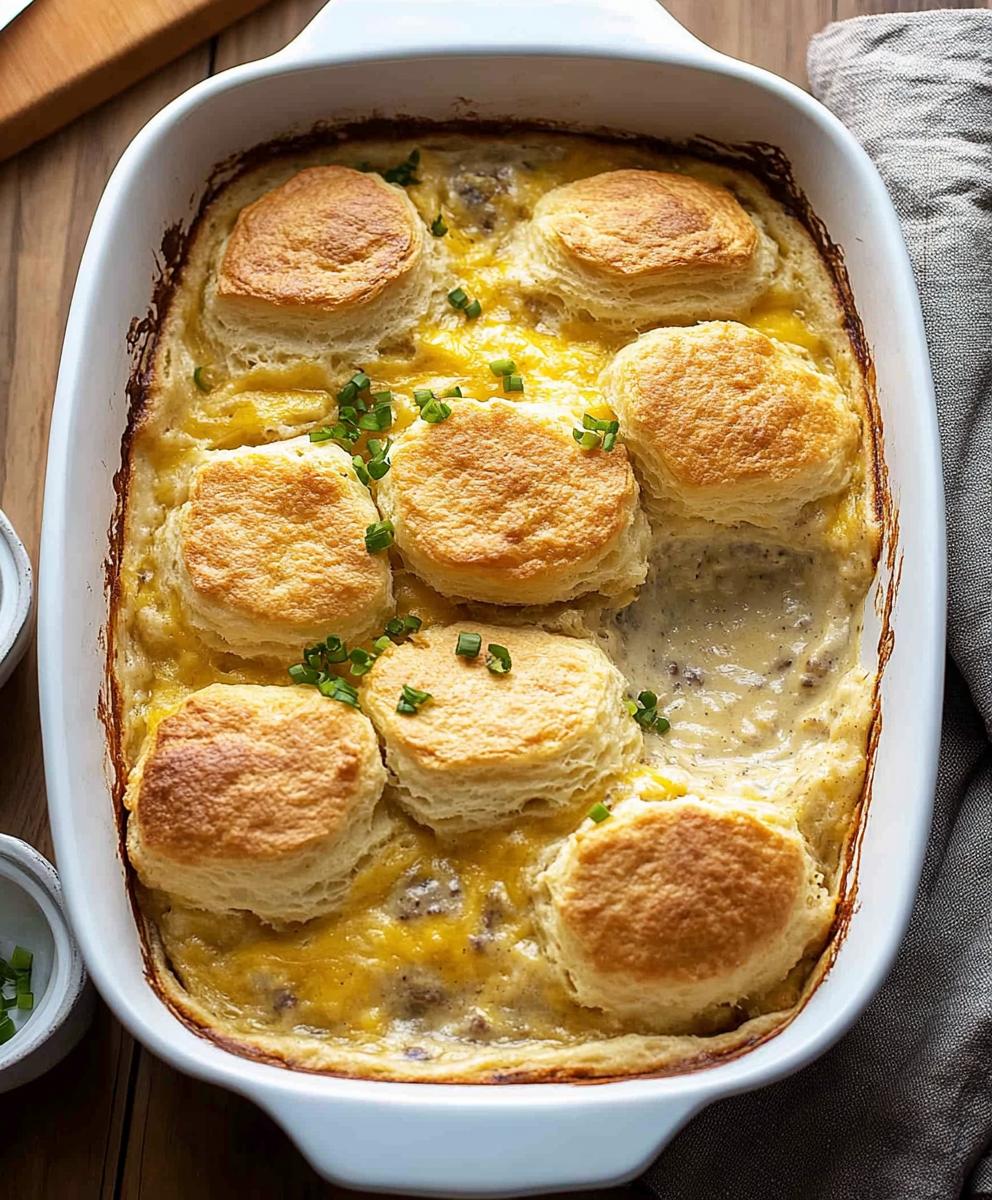 Biscuits And Gravy Breakfast Casserole Recipe