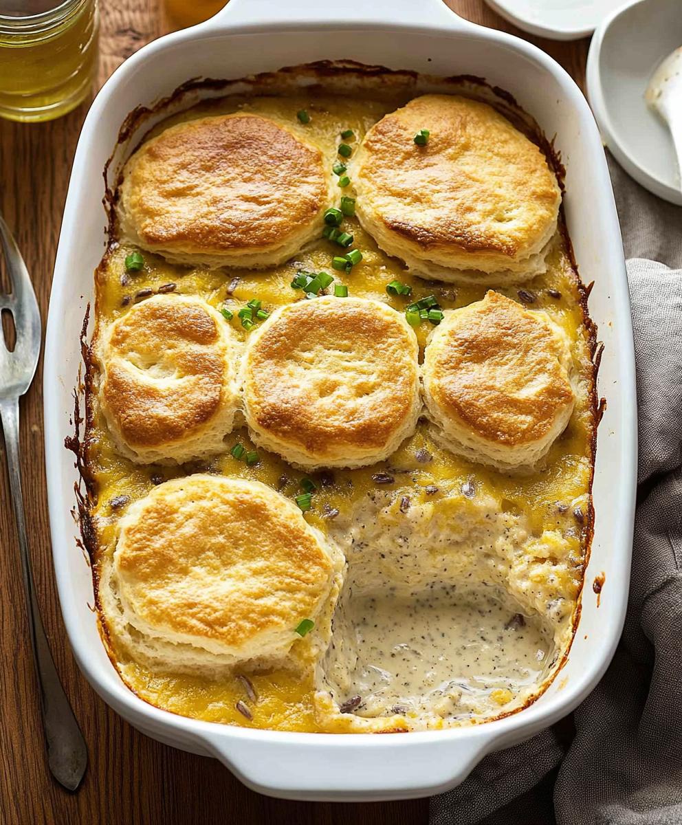 Biscuits And Gravy Breakfast Casserole Recipe