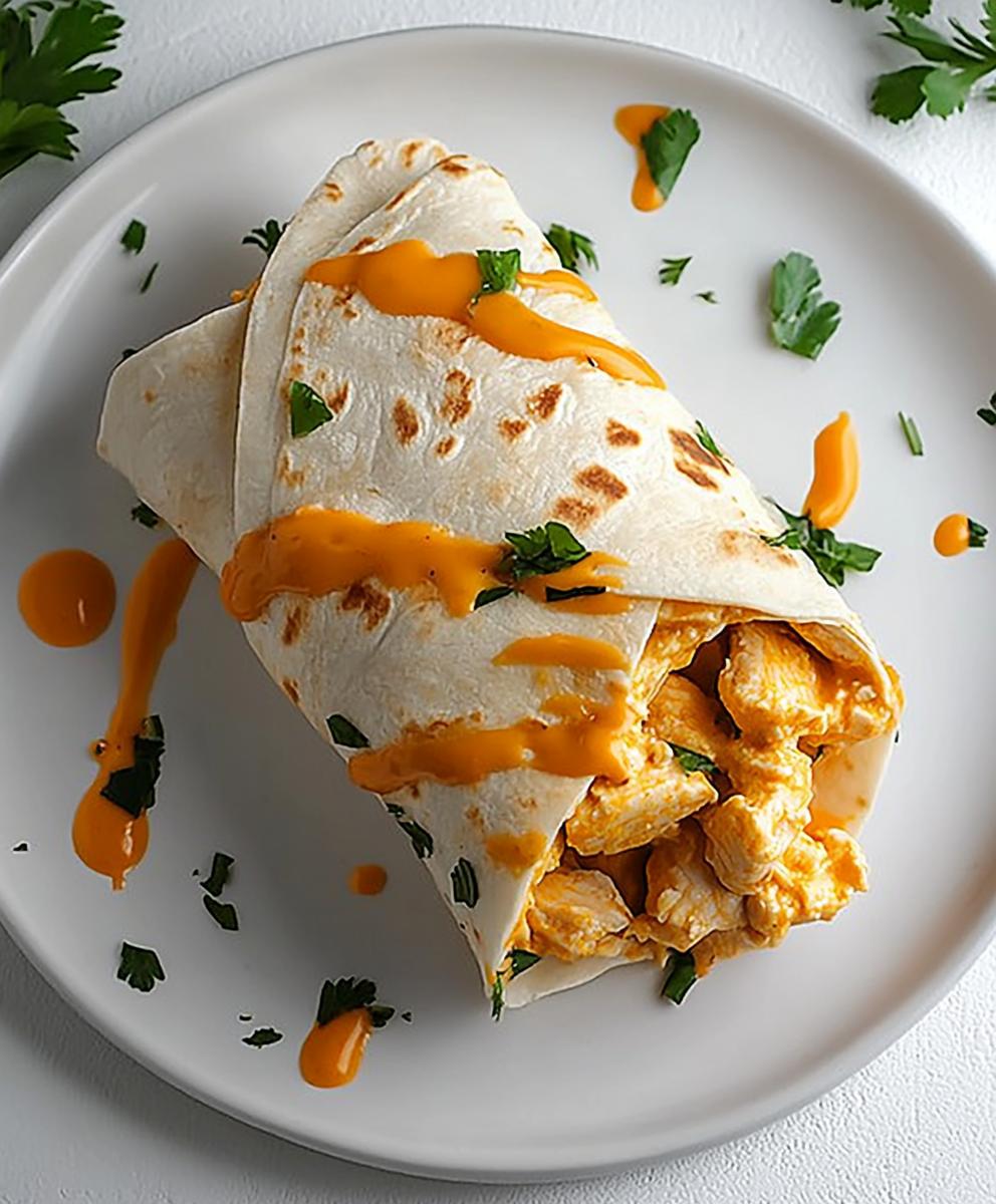 Cheesy Chicken Wraps Recipe