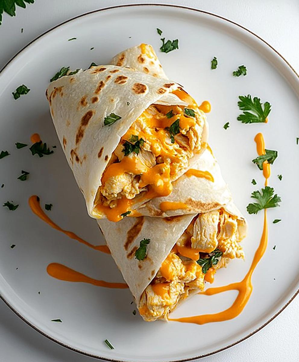 Cheesy Chicken Wraps Recipe