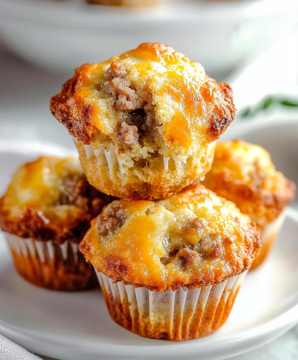 Cheesy Sausage Muffins (no Bisquick) Recipe