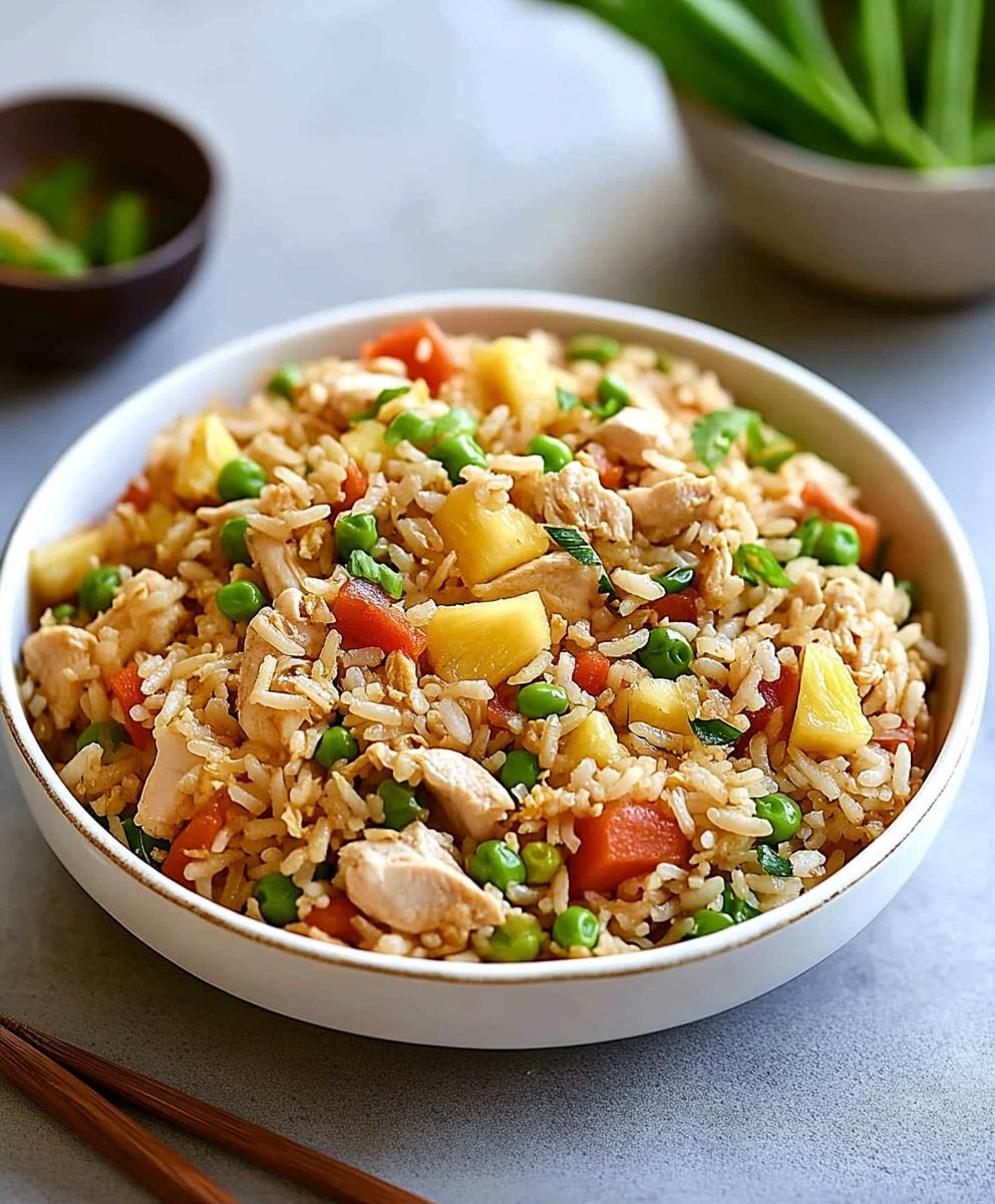 Chicken And Pineapple Fried Rice Recipe