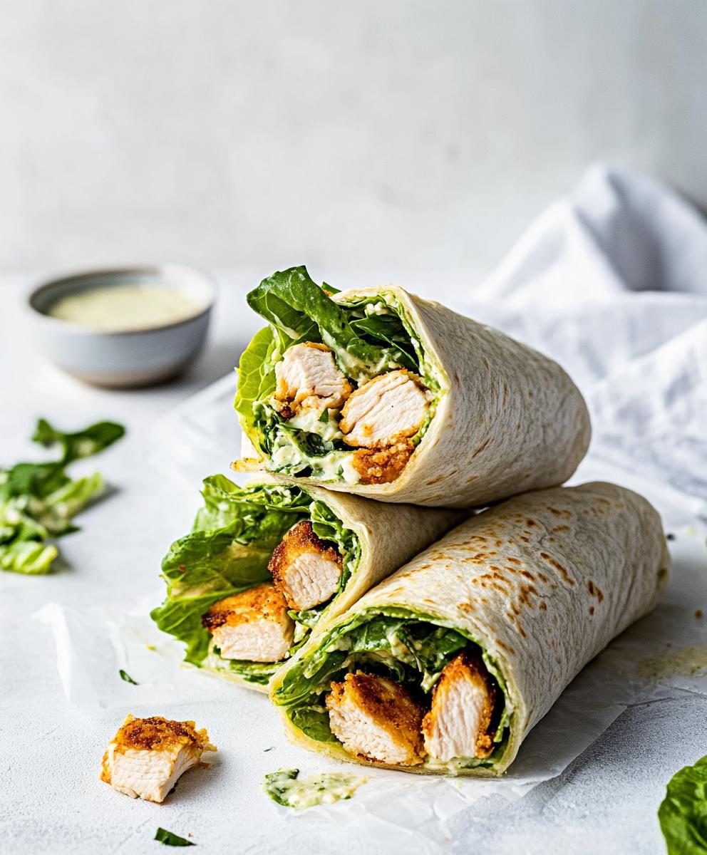 Chicken Caesar Wraps Recipe