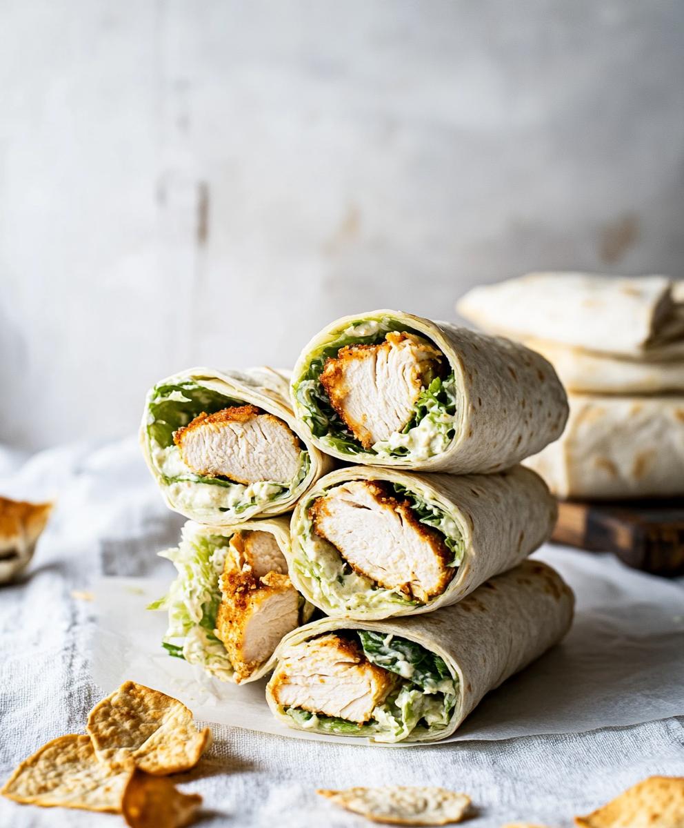 Chicken Caesar Wraps Recipe