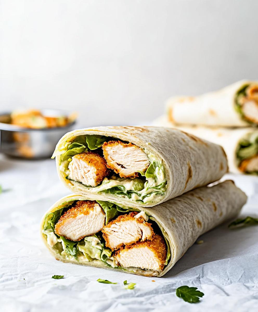 Chicken Caesar Wraps Recipe