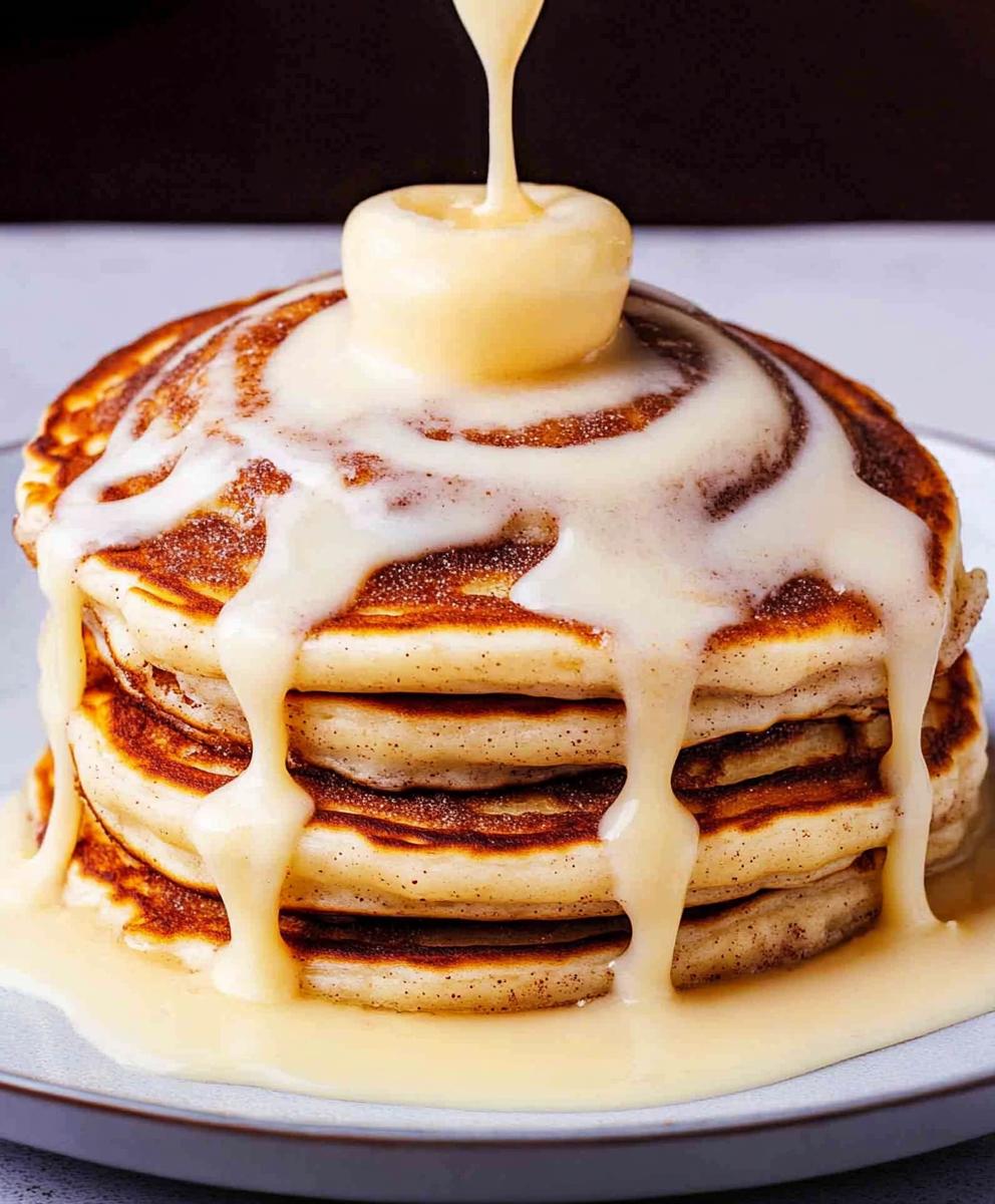 Cinnamon Roll Pancakes Recipe