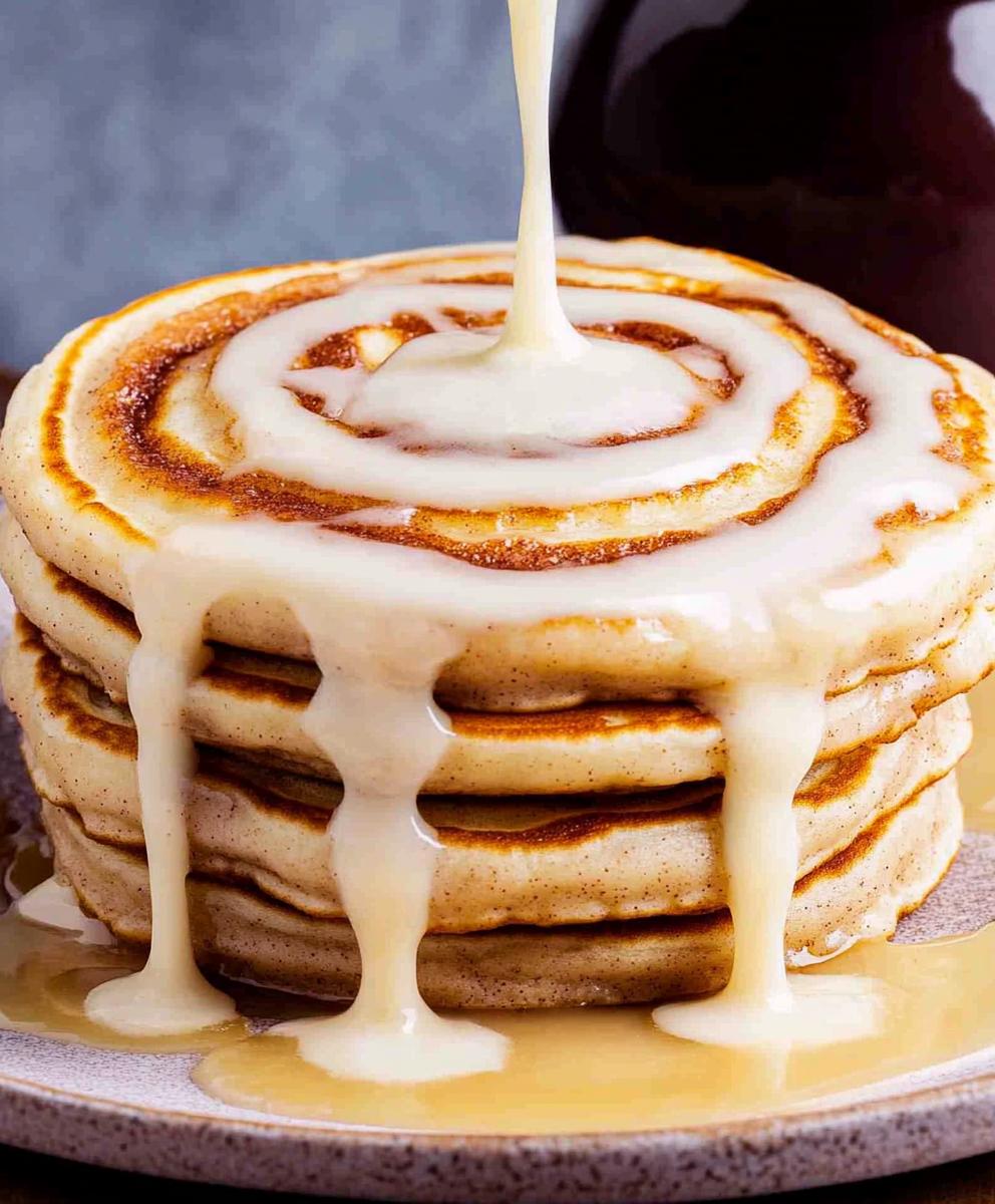 Cinnamon Roll Pancakes Recipe