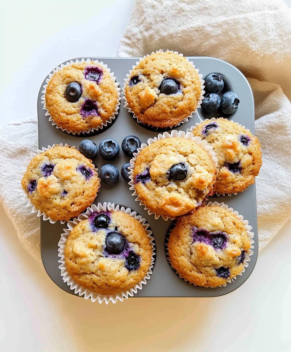 Cottage Cheese Blueberry Muffins Recipe