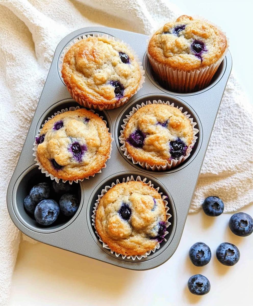 Cottage Cheese Blueberry Muffins Recipe