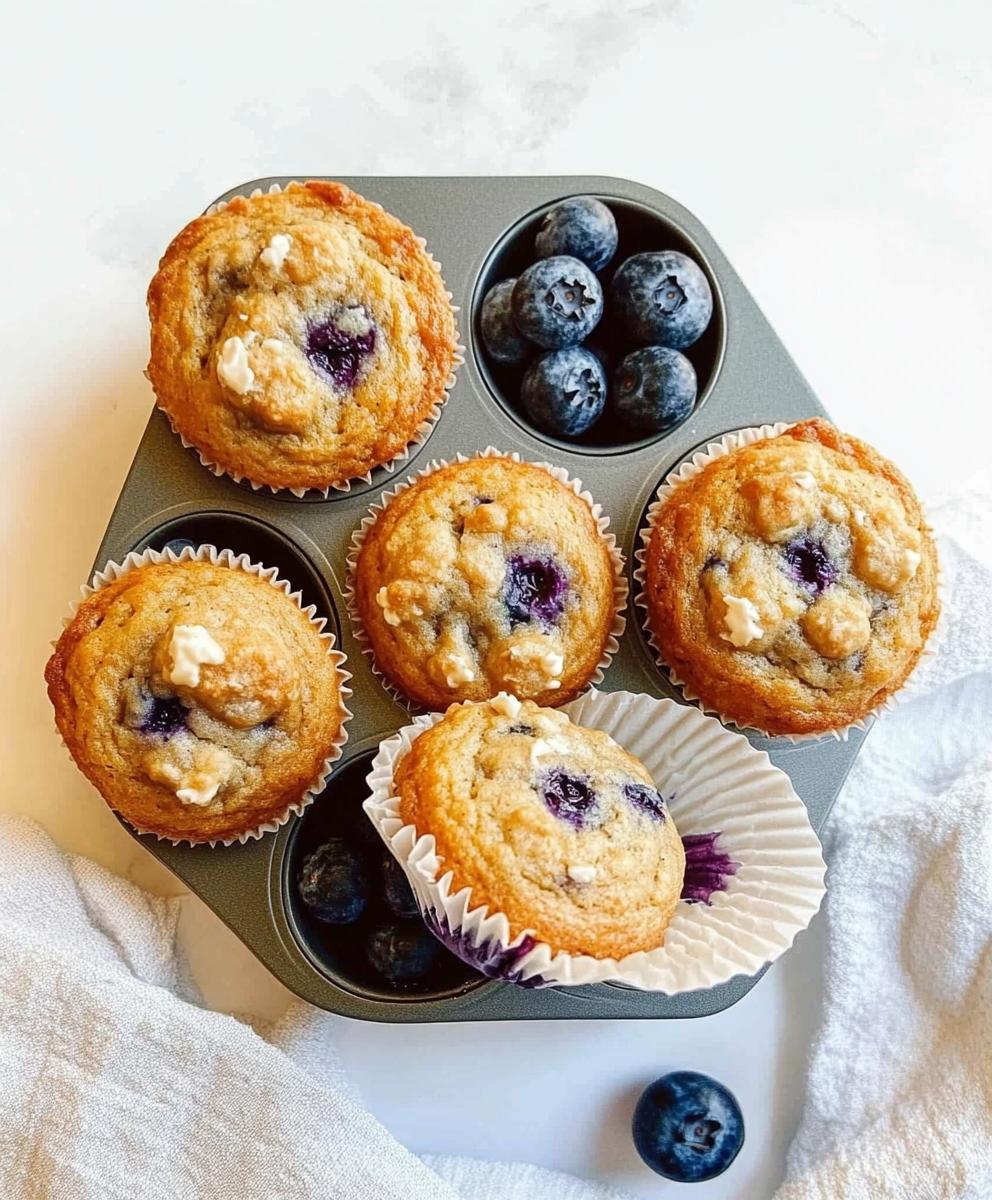 Cottage Cheese Blueberry Muffins Recipe