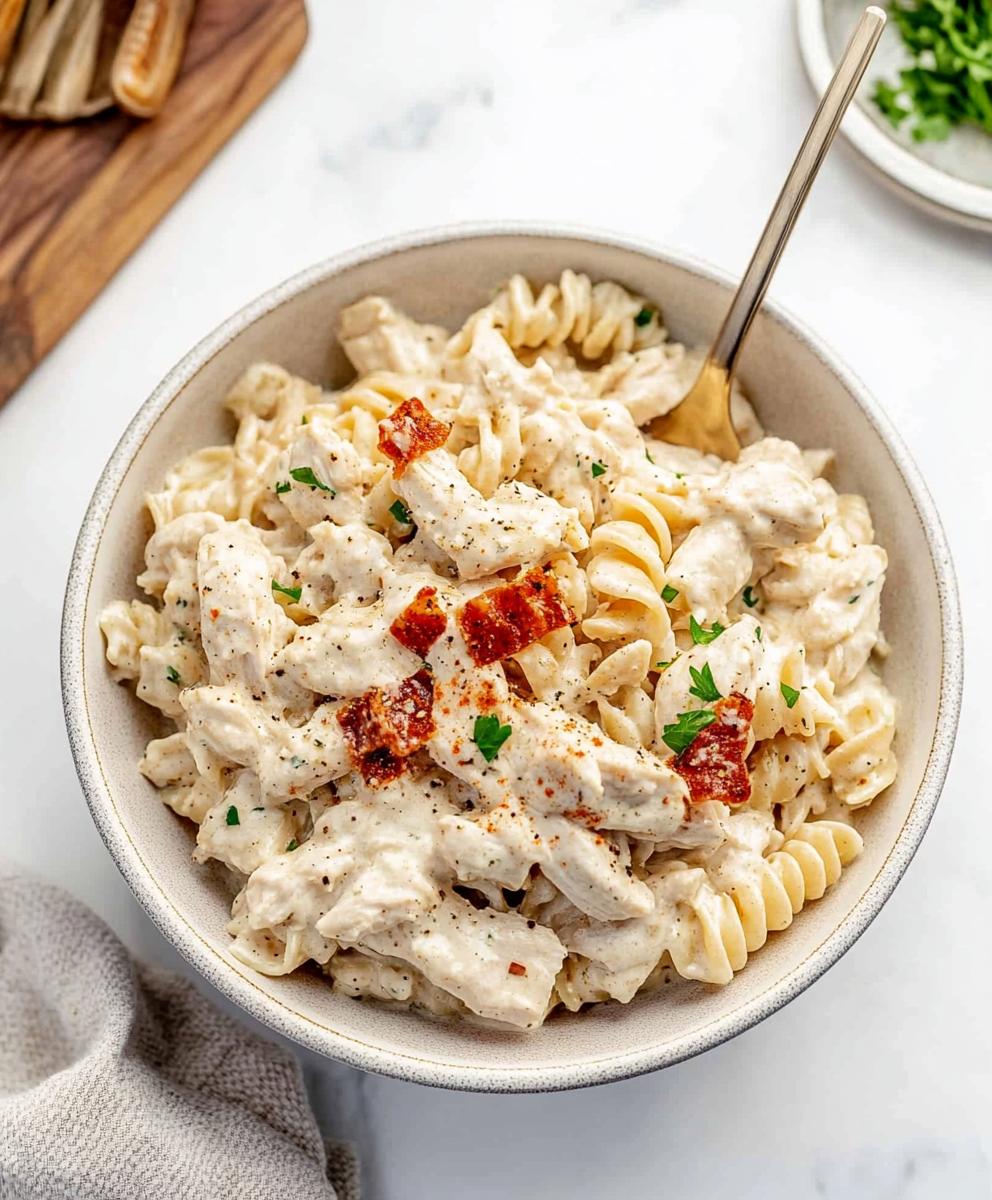 Creamy Chicken Ranch Pasta Recipe
