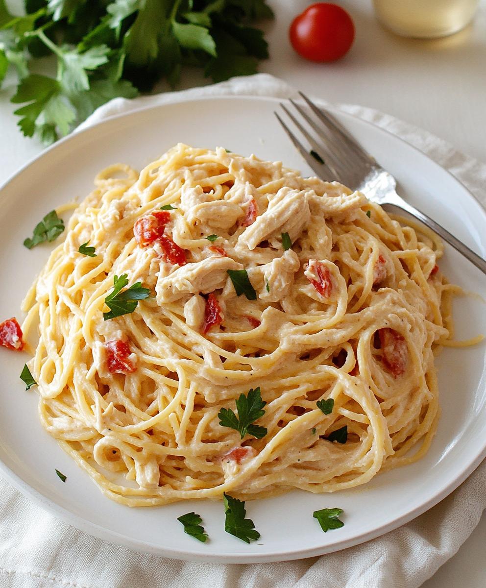 Creamy Chicken Spaghetti Recipe