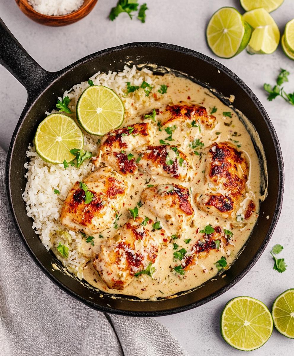 Creamy Coconut Lime Chicken Recipe