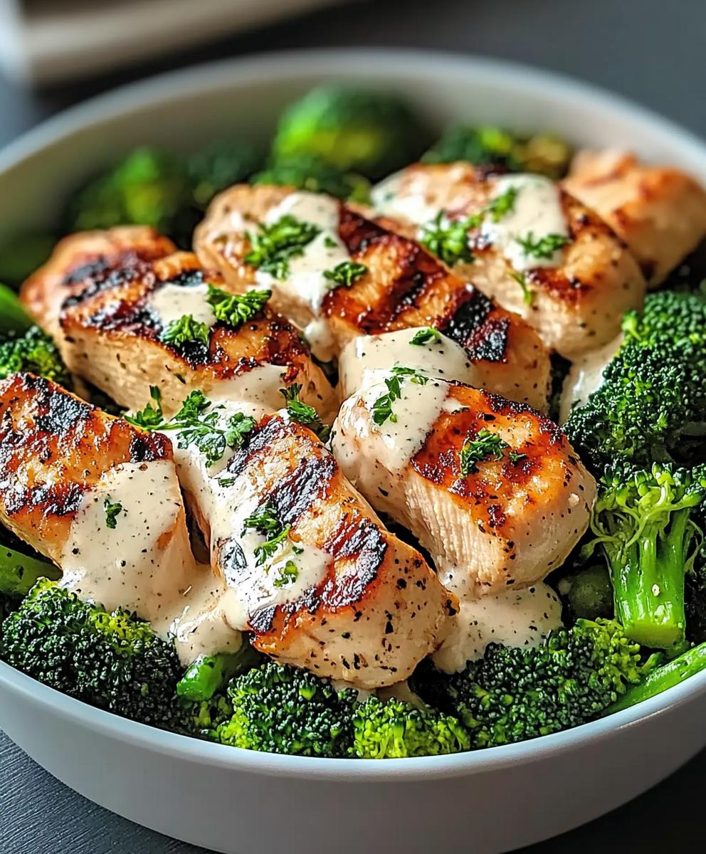 Creamy Garlic Chicken And Broccoli Recipe