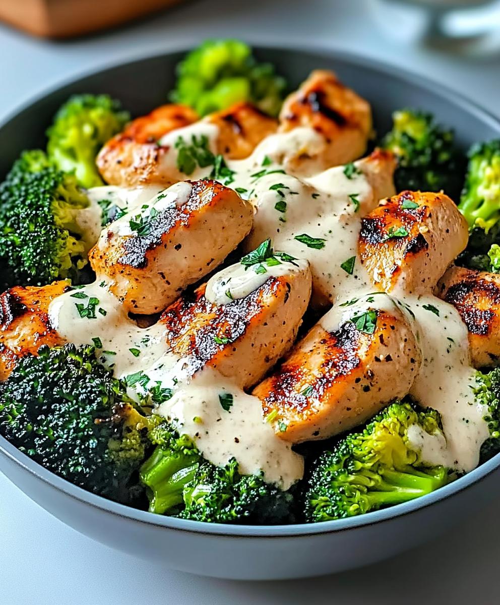 Creamy Garlic Chicken And Broccoli Recipe