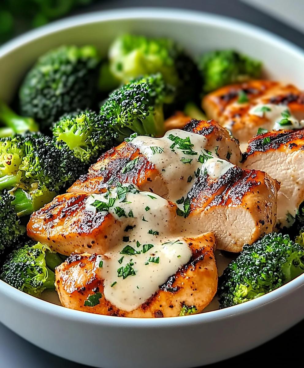 Creamy Garlic Chicken And Broccoli Recipe