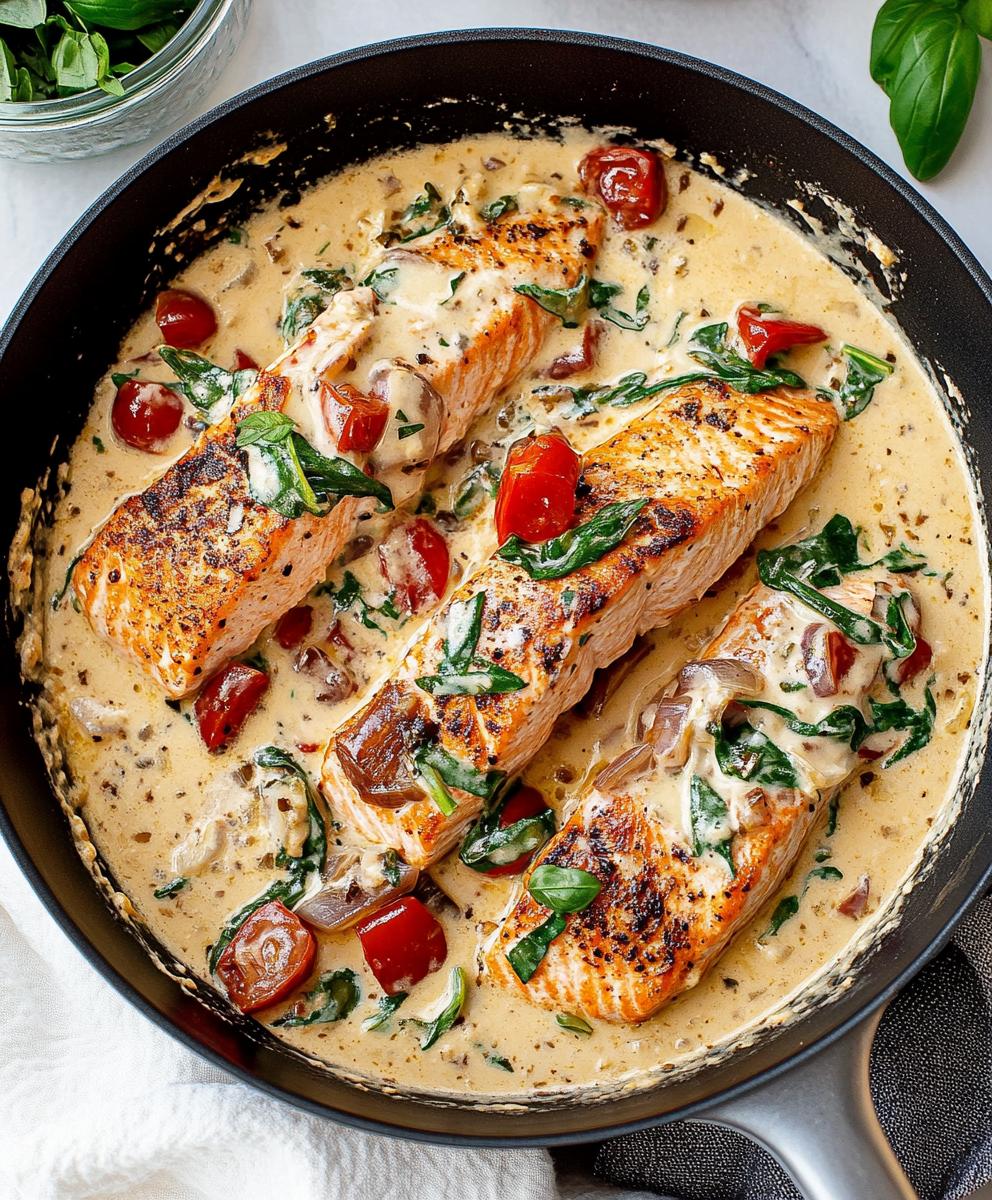 Creamy Tuscan Salmon Recipe