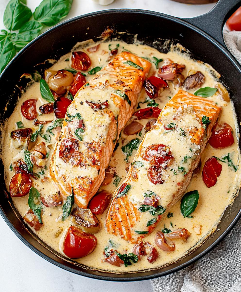 Creamy Tuscan Salmon Recipe