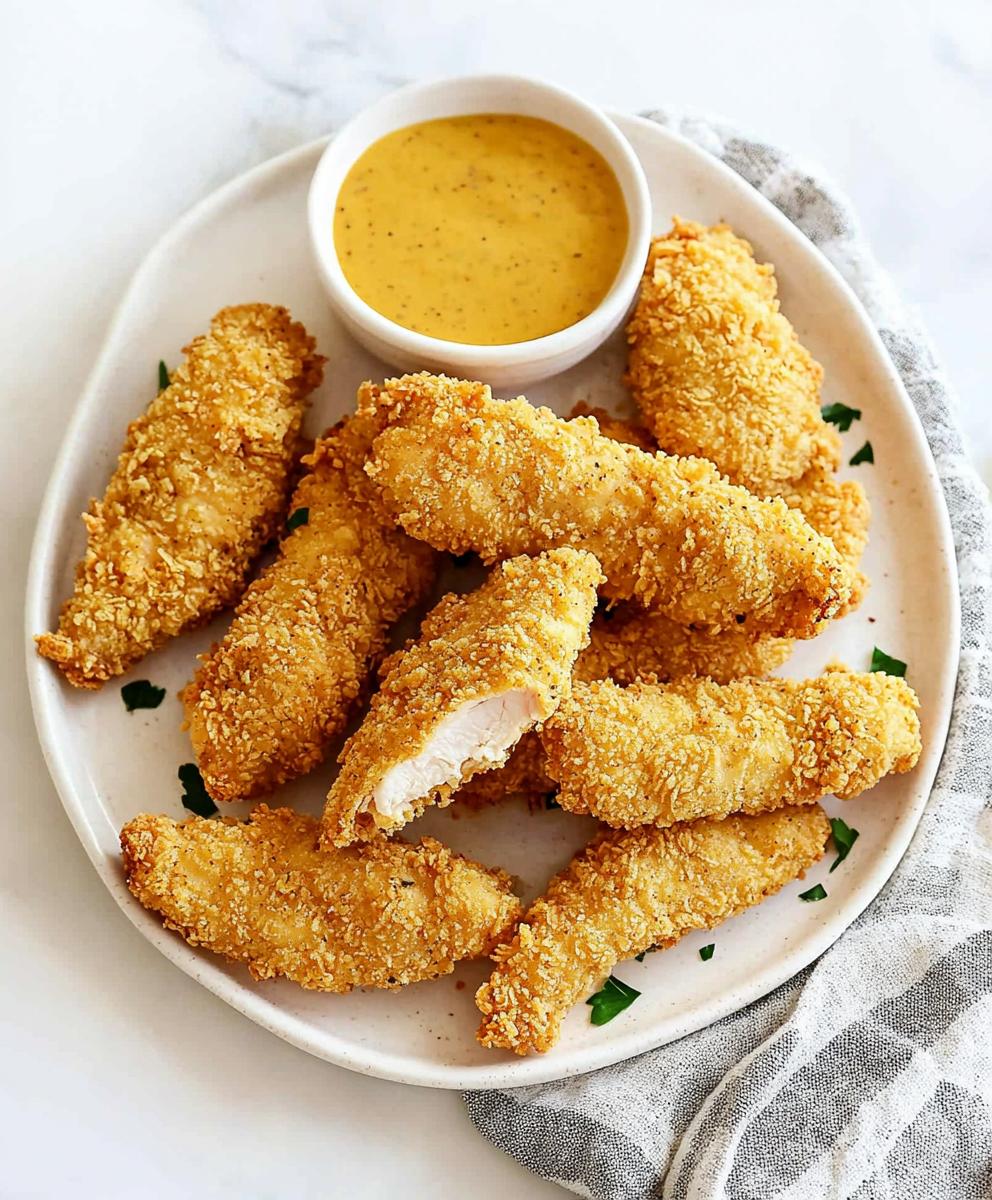 Crispy Homemade Baked Chicken Tenders Recipe