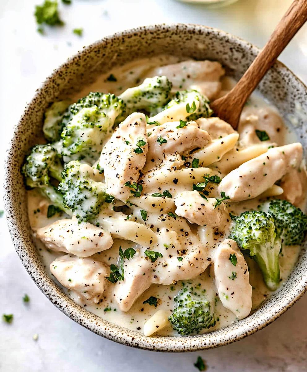 Crock Pot Chicken Alfredo With Broccoli Recipe