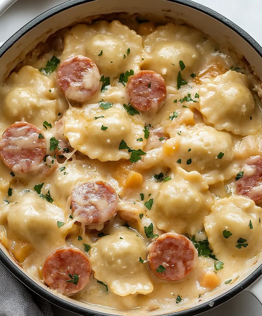 Crock Pot Pierogi And Kielbasa Casserole Recipe