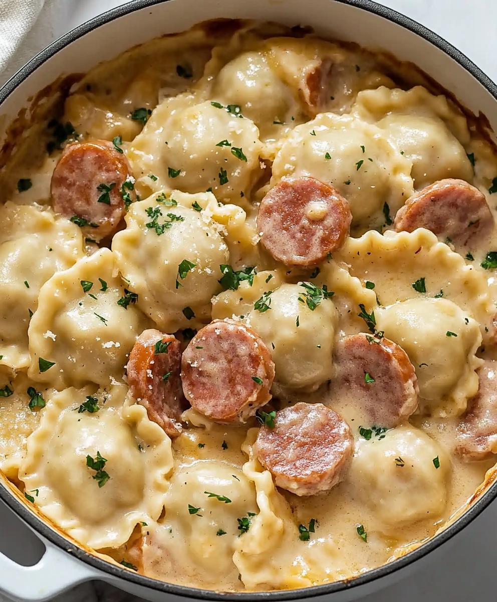 Crock Pot Pierogi And Kielbasa Casserole Recipe