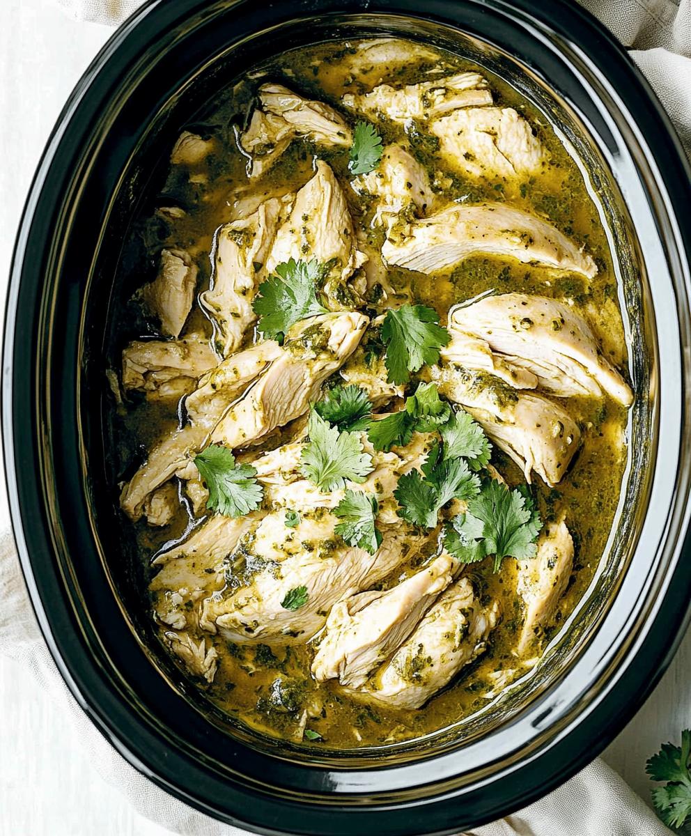 Crockpot Salsa Verde Chicken Recipe