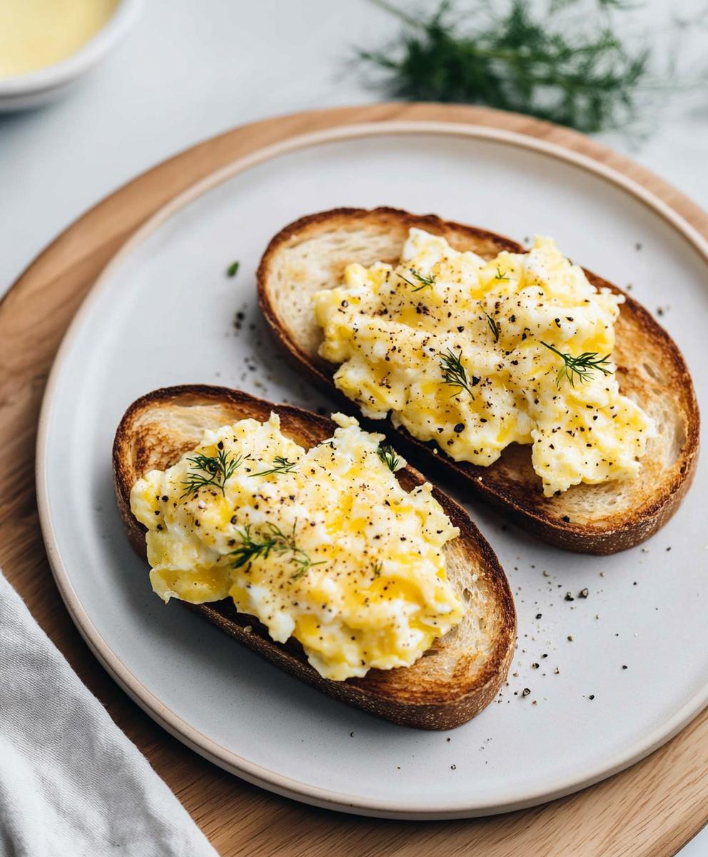 Egg And Cheese Toasts Recipe