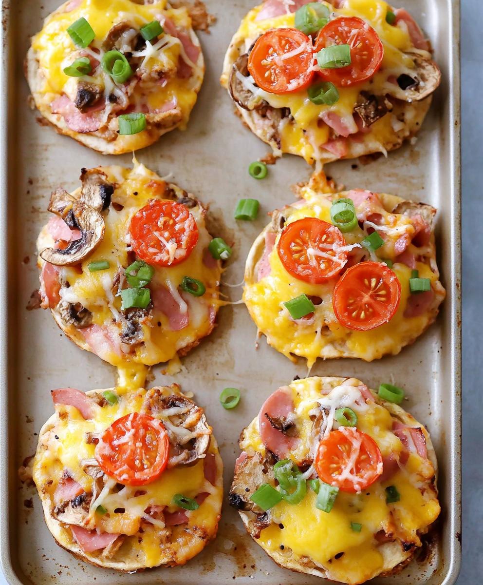 English Muffin Breakfast Pizzas Recipe