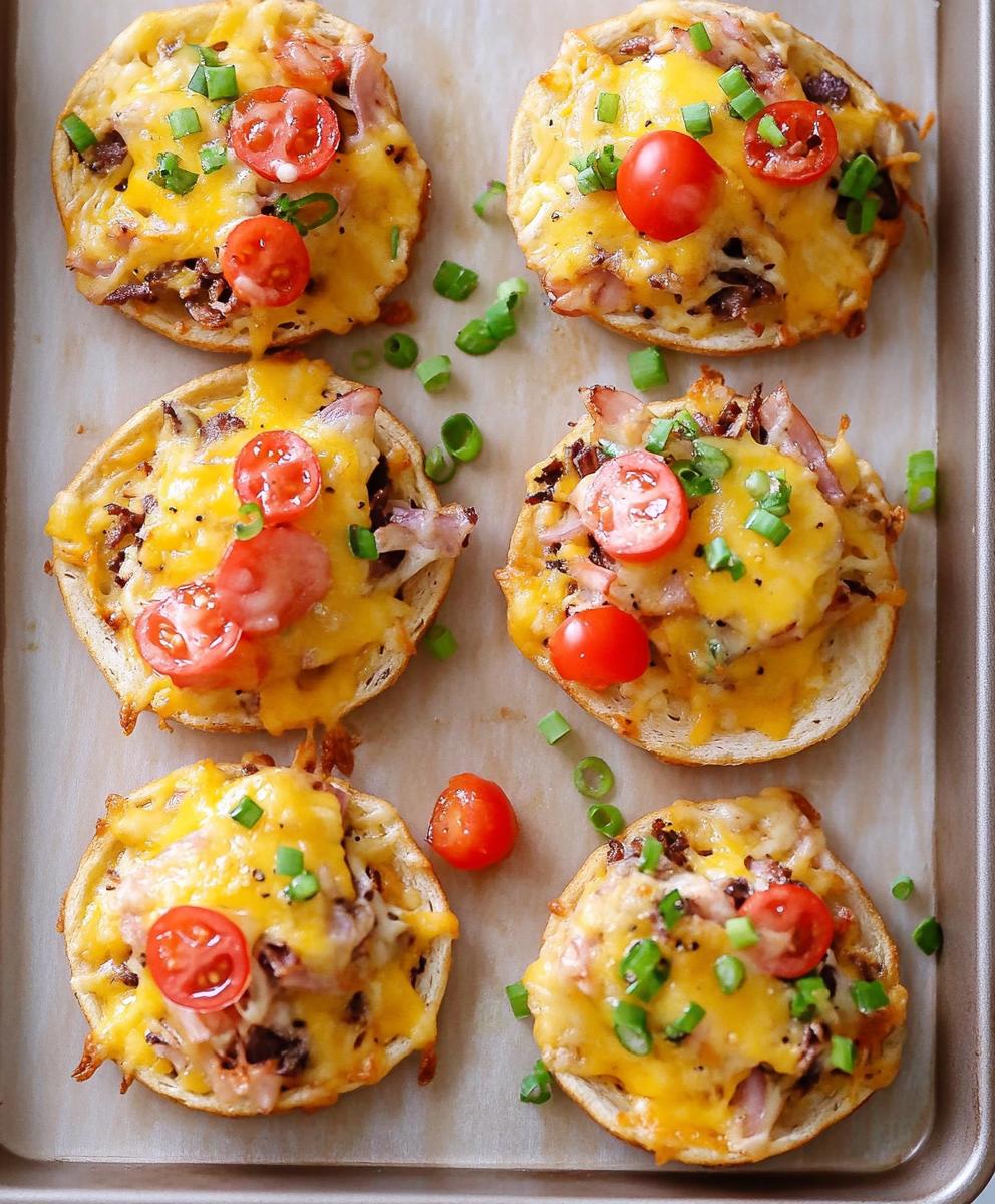 English Muffin Breakfast Pizzas Recipe