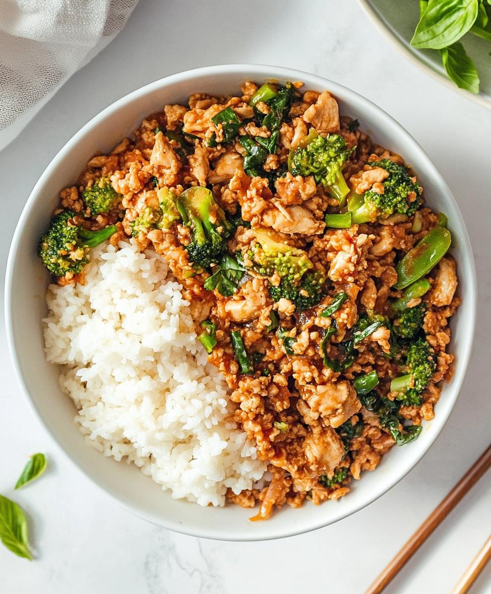 Firecracker Ground Chicken Stir-fry Recipe