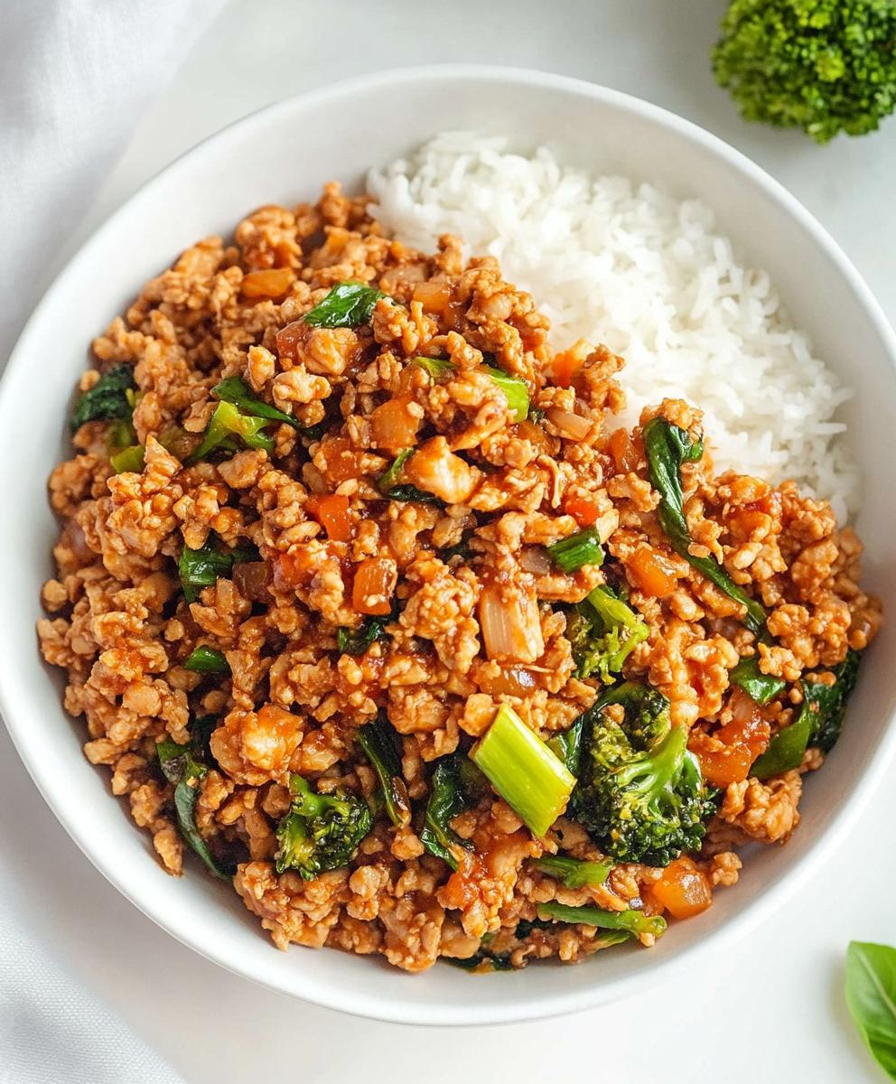 Firecracker Ground Chicken Stir-fry Recipe