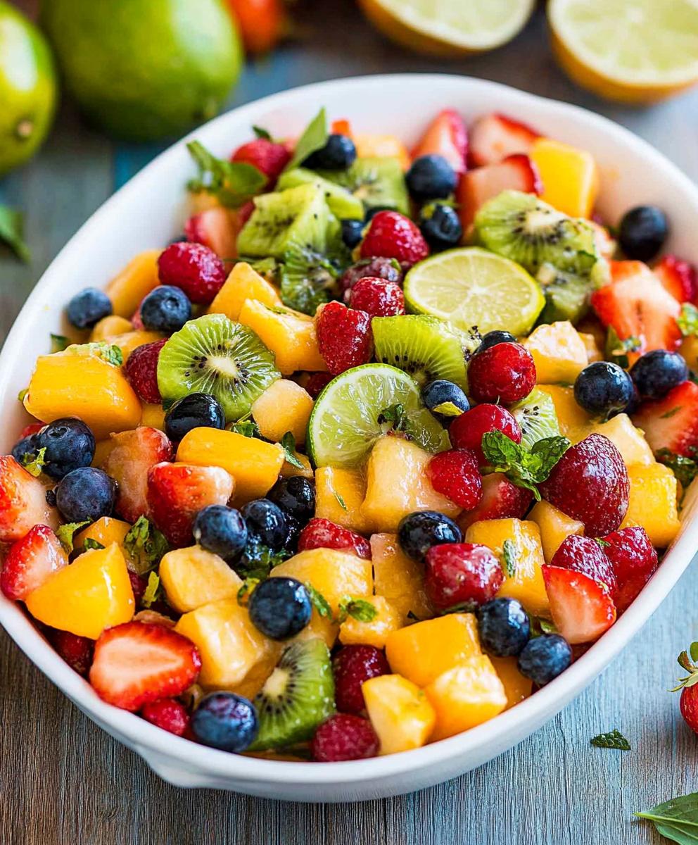 Fruit Salad With Honey Lime Dressing Recipe
